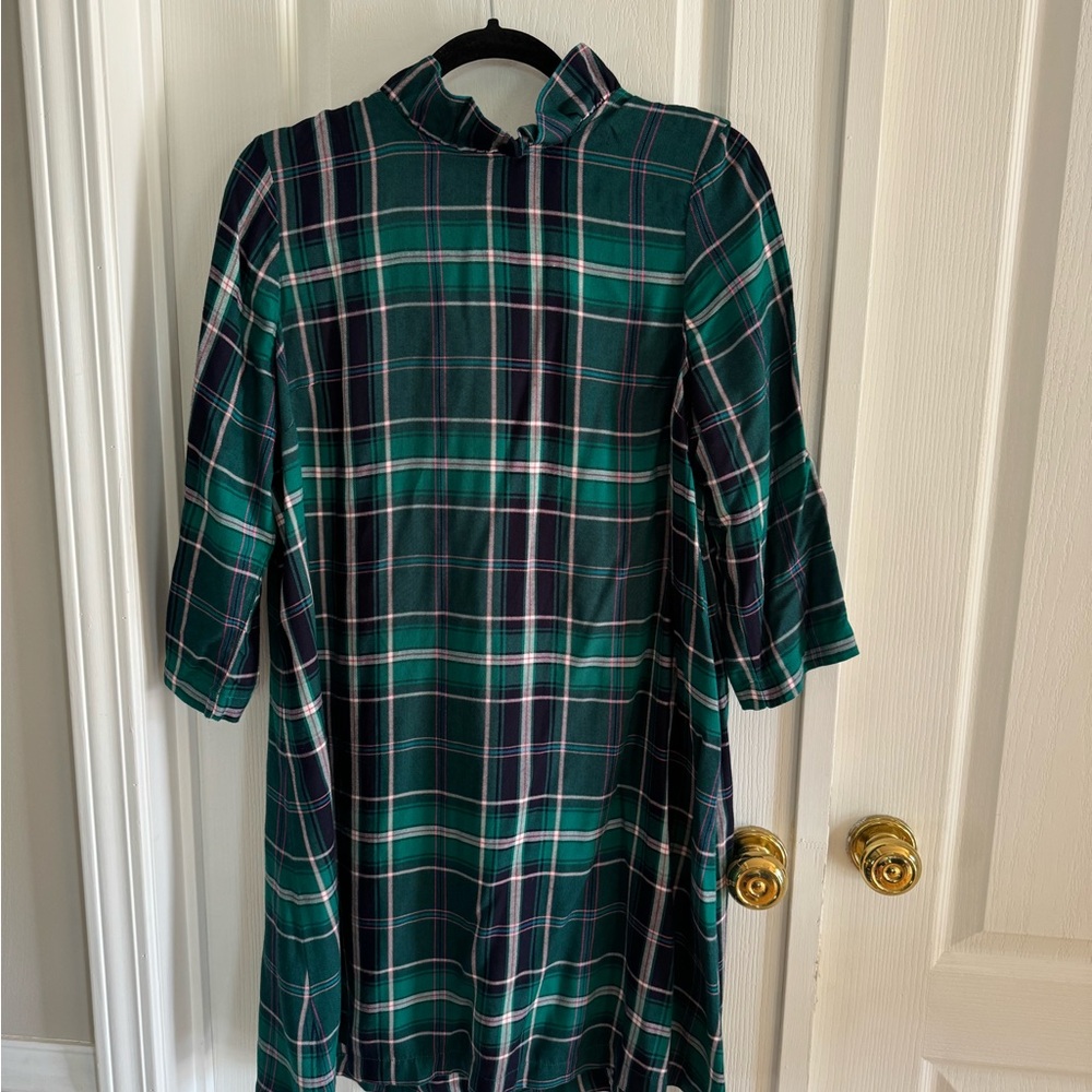 Crown & Ivy Teal Plaid Dress